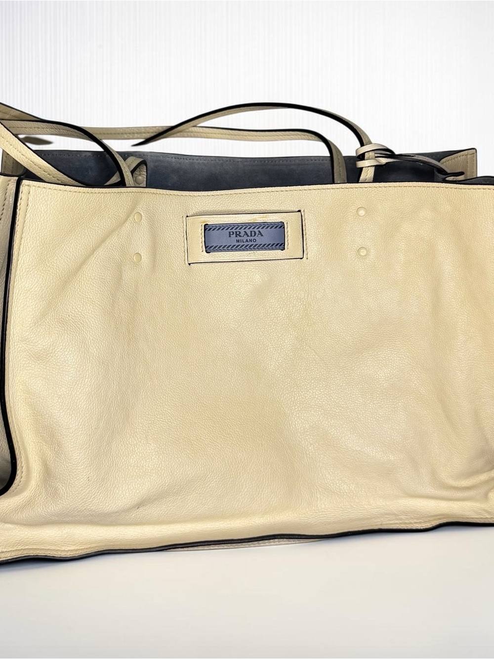 Prada Etiquette Leather Tote Bag